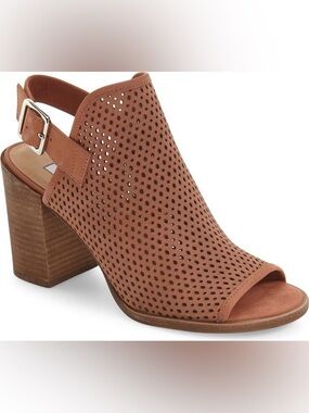 Steve Madden Neptune Block Heels size 8.5 cognac